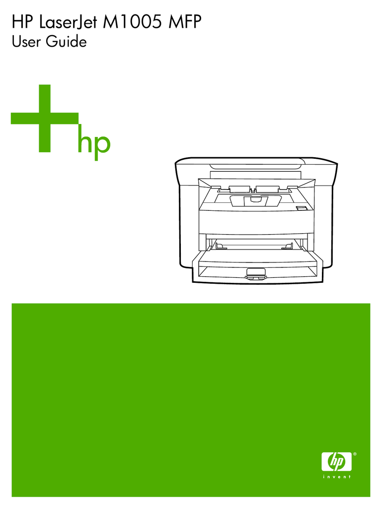 HP (HewlettPackard) M1005 MFP Printer User manual Manualzz