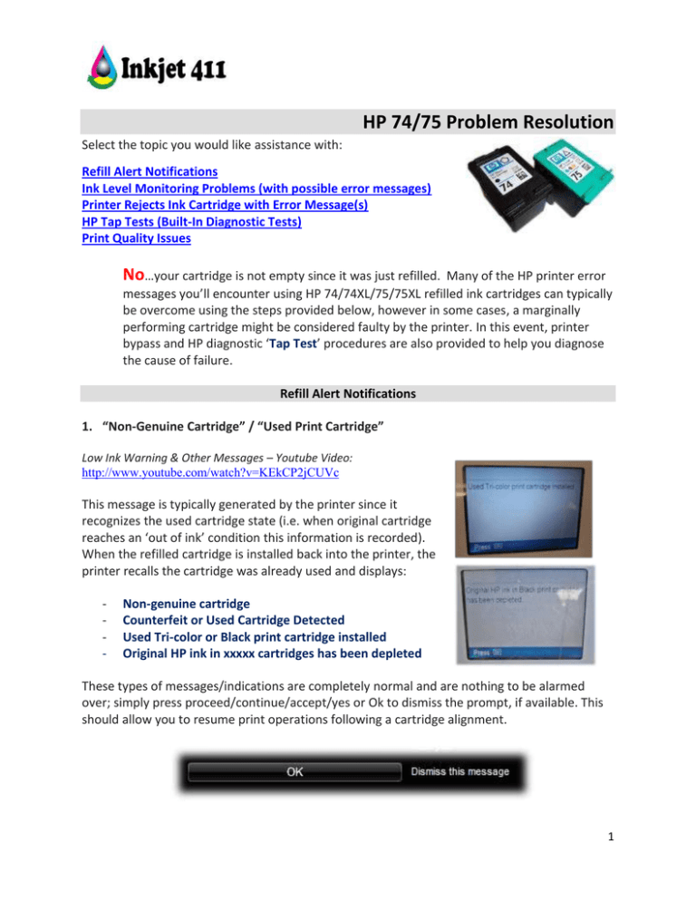 youtube refill hp ink cartridge