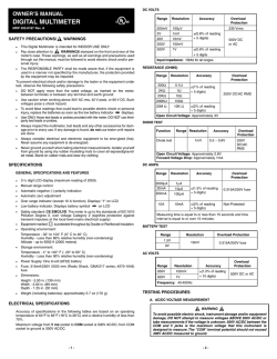 Innova 3300 - Owner's manual | manualzz.com