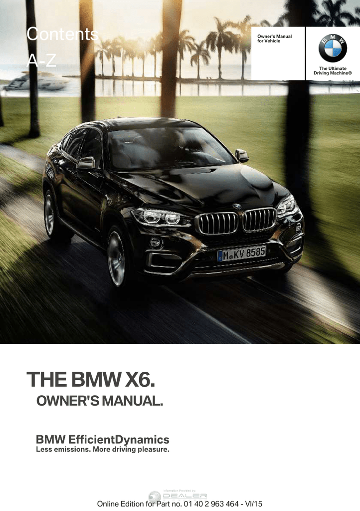 THE BMW X6. Manualzz