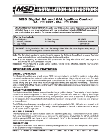 msd 6a wiring  diagram