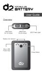 portable USB battery EP-8400B User Guide