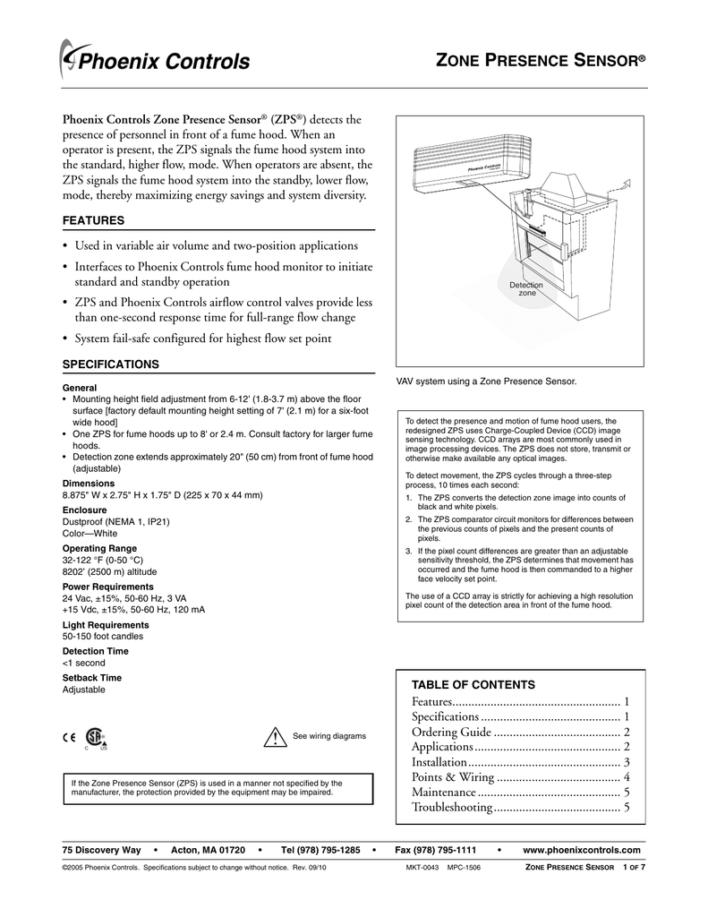 Zone Presence Sensor Manualzz