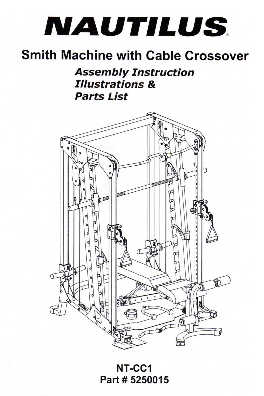 Nautilus smith machine discount with cable crossover