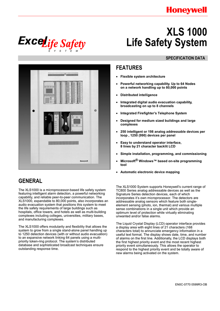 0770 XLS 1000 Life Safety System Manualzz