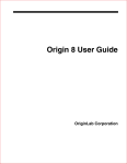 Origin 8 User Guide - Download &amp; Read Online