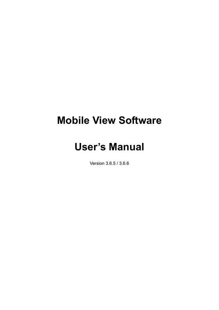 Mobile View Software Manualzz mobile-view-software-manualzz