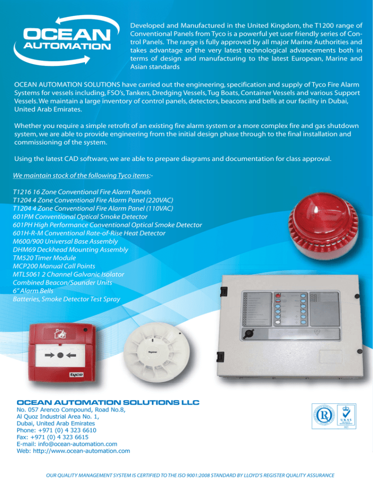 Fire Alarm Systems Tyco / Thorn Security Manualzz