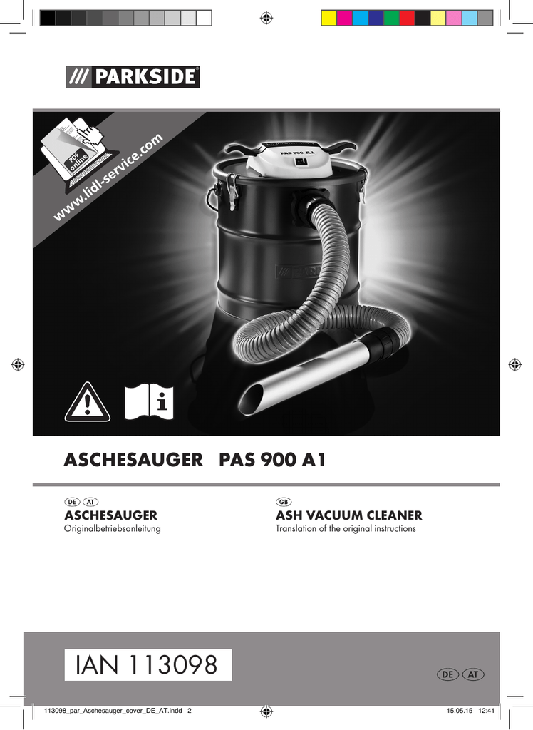Filter Parkside Aschesauger PAS 500 D3 LIDL IAN 100052 