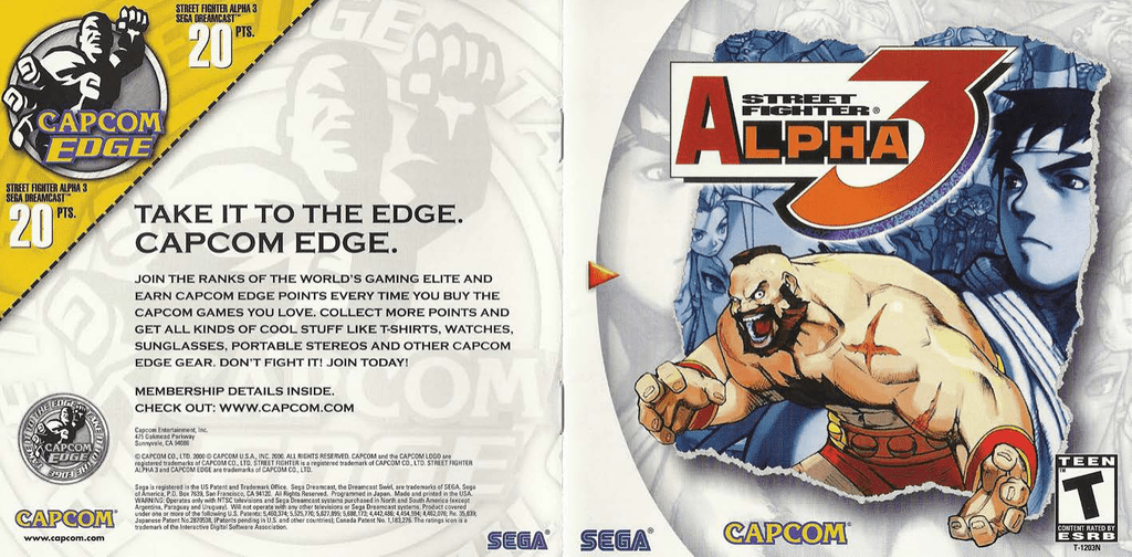 Street Fighter Alpha 3 Dreamcast Fridge Magnet Kühlschrank
