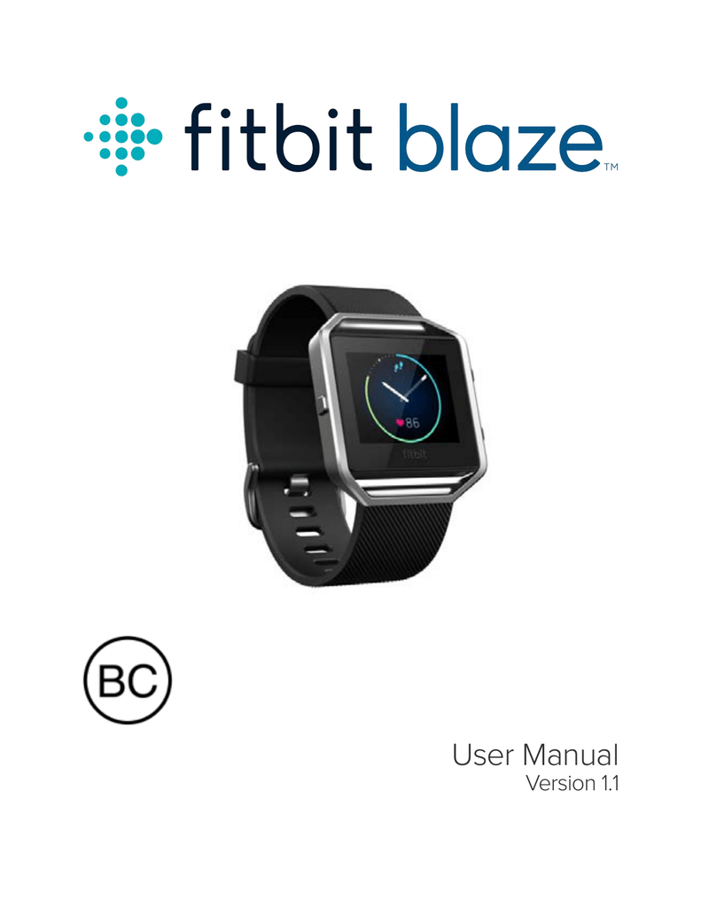 Fitbit Blaze User Manual Manualzz