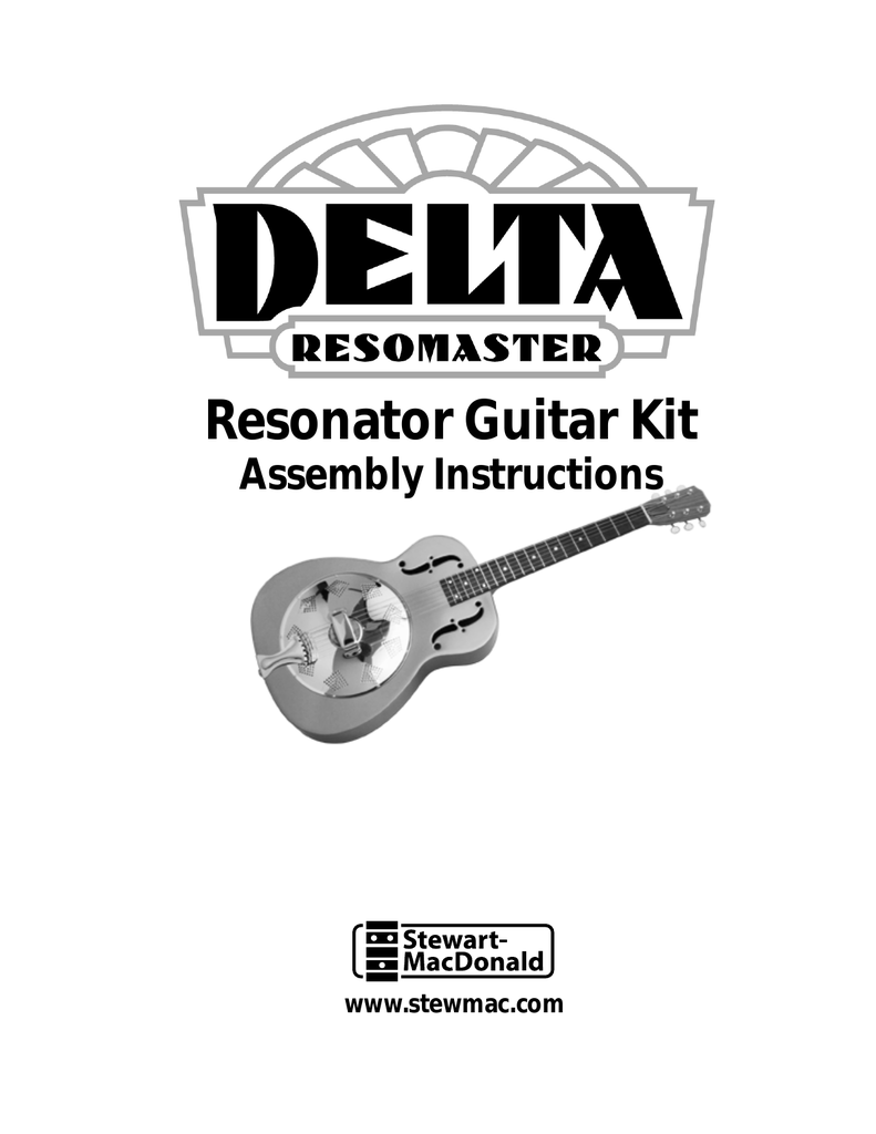 Resonator Guitar Kit Manualzz