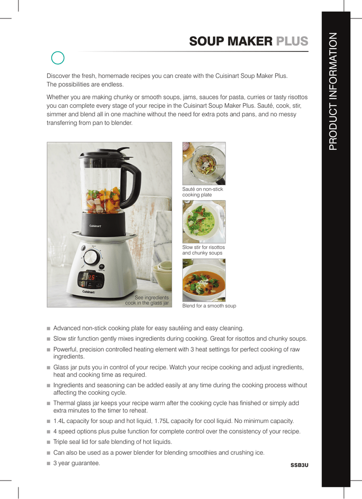all in one soup maker