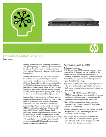 hp dl360 g6 specs sheet hp dl360 g6 specs sheet
