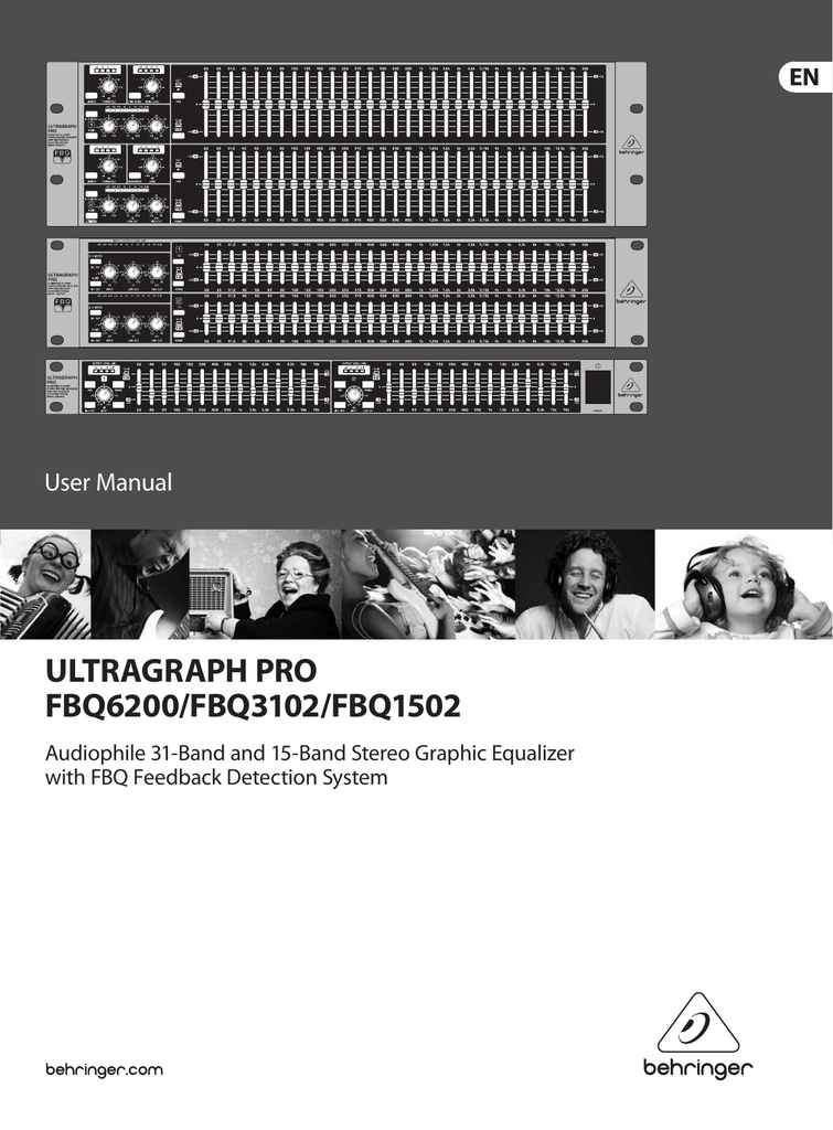 Behringer Ultragraph Pro FBQ3102 User manual Manualzz