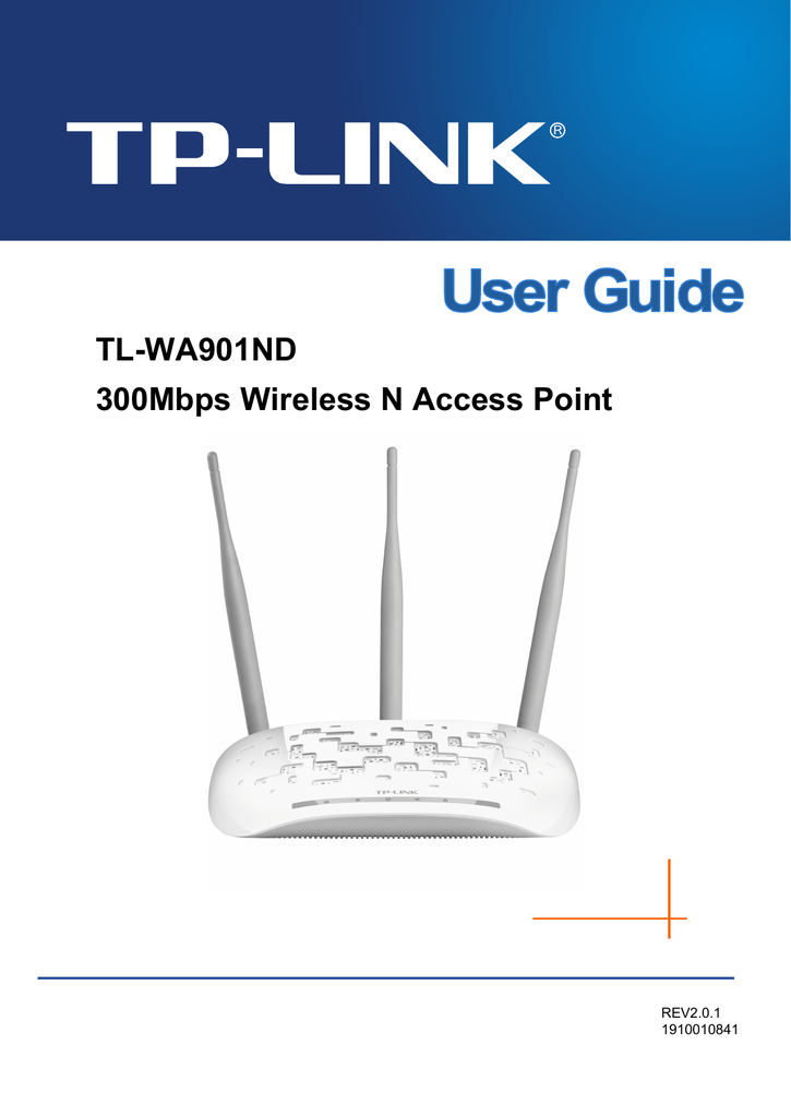TLWA901ND 300Mbps Wireless N Access Point Manualzz