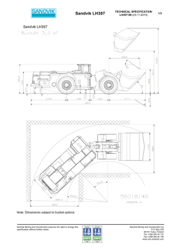 Sandvik LH307 09 - Technical Specification