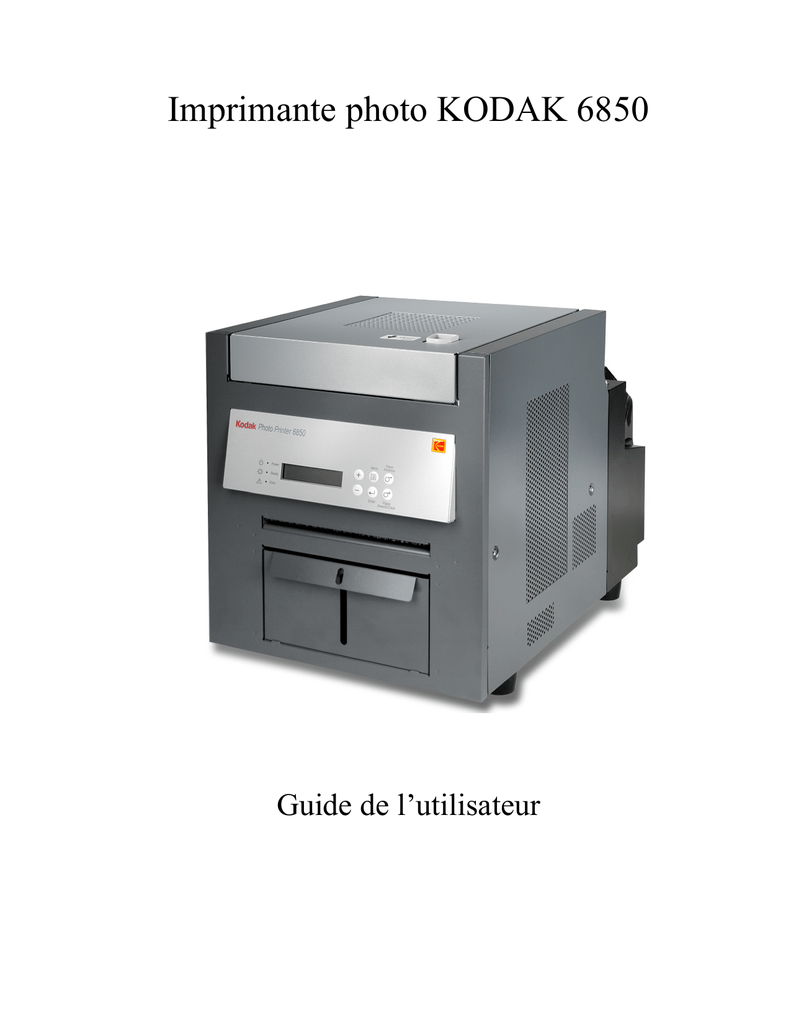 Imprimante photo KODAK 6850 Manualzz