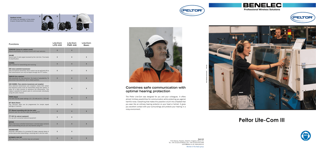 peltor lite com basic