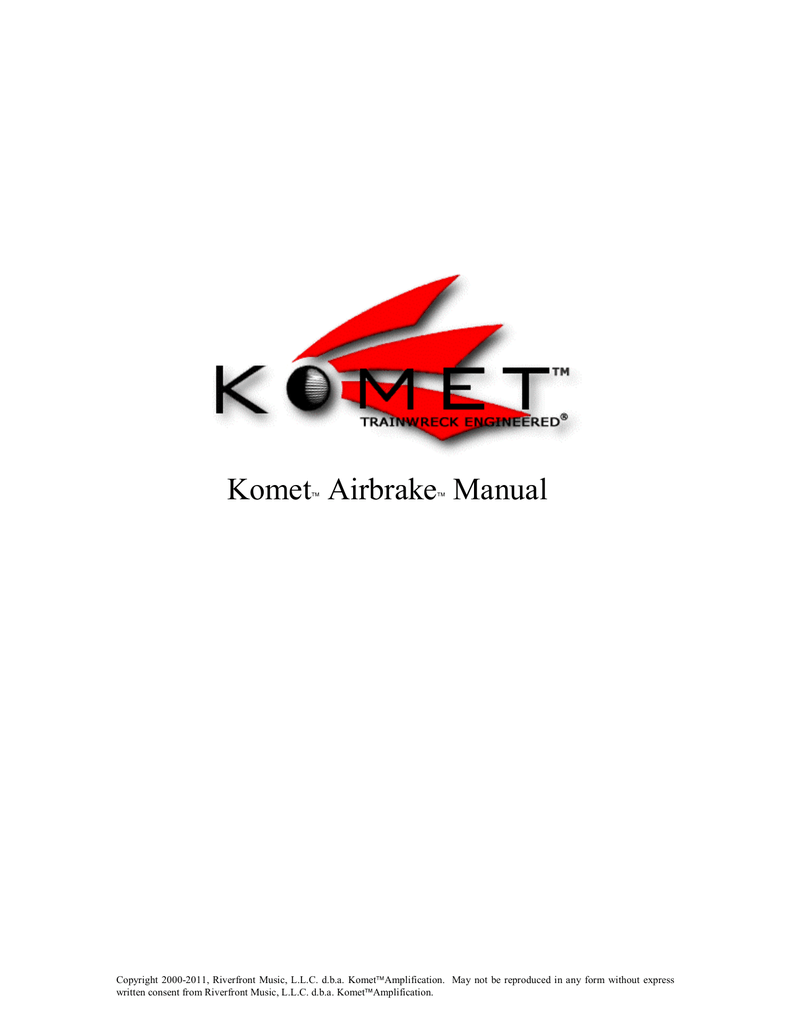 Komet Airbrake Manual Manualzz