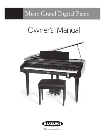 Suzuki Micro Grand Digital Piano Owner's Manual | Manualzz