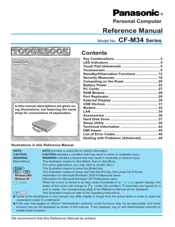 Ordinateur durcis vintage marque Panasonic Toughbook CF-M34 ordinosaure, sasfépu, collection, collector - Ordinateurs