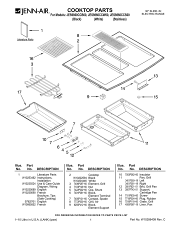 Cooktop Parts Chassis