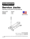 HEIN-WERNER HW93652 Operating Instructions Manual