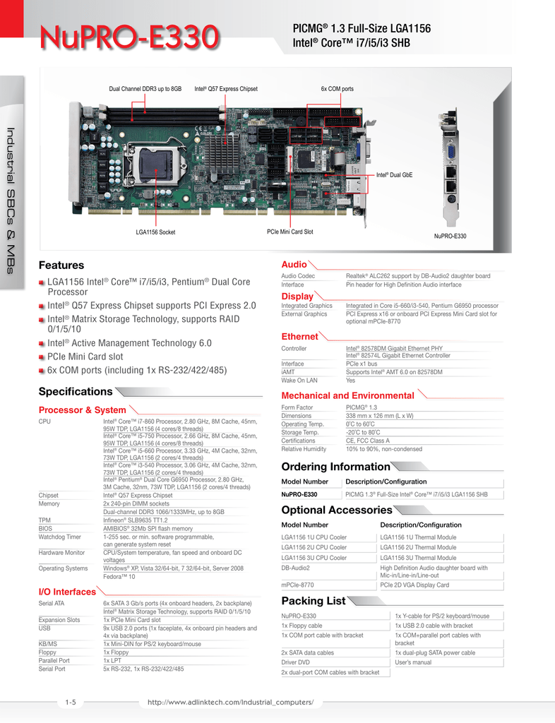 Adlink Matrix Configurable Driver