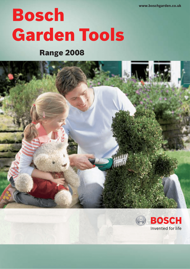 Bosch Garden Tools Tooled Manualzz