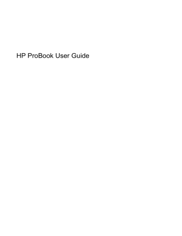 HP ProBook 6445b Notebook PC User guide | Manualzz