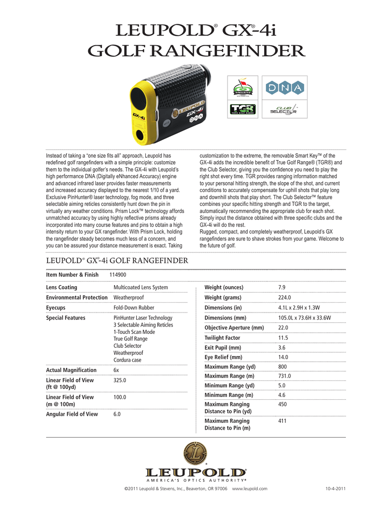 Leupold Gx 4i Golf Rangefinder Manualzz