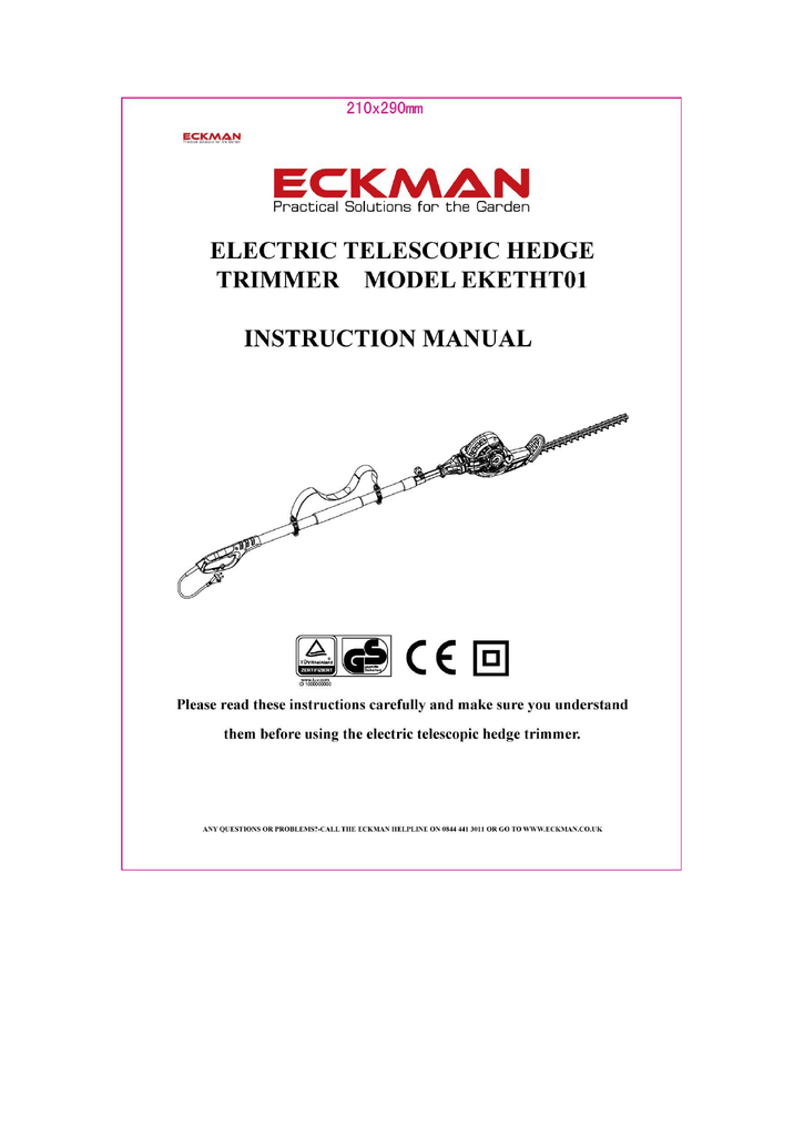 Eckman Hedge Trimmer Spare Parts Reviewmotors.co