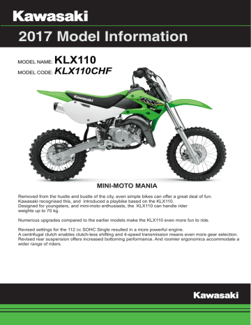 2017 klx110