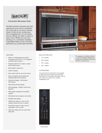 Wolf MWC24 Specifications | Manualzz