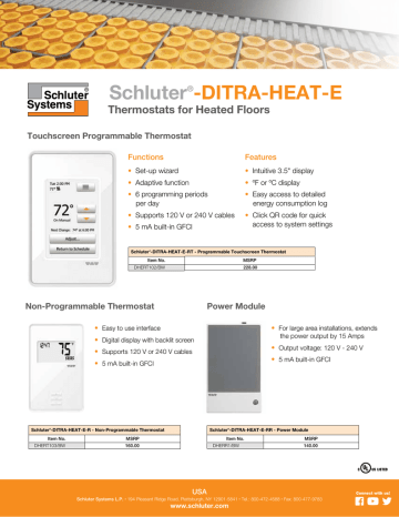 Schluter®-DITRA-HEAT-E | Manualzz