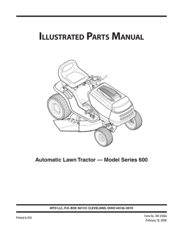 Troy-Bilt 13AV60KG011 Bronco Riding Lawn Mower User manual | Manualzz