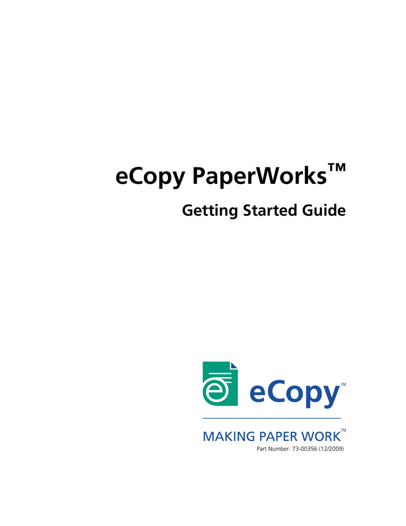 ecopy paperworks failed to save document