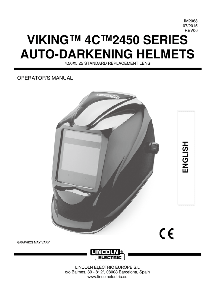 LINCOLN ELECTRIC Front Lens Cover,Headgear,3 Filter Shade KP2898-1