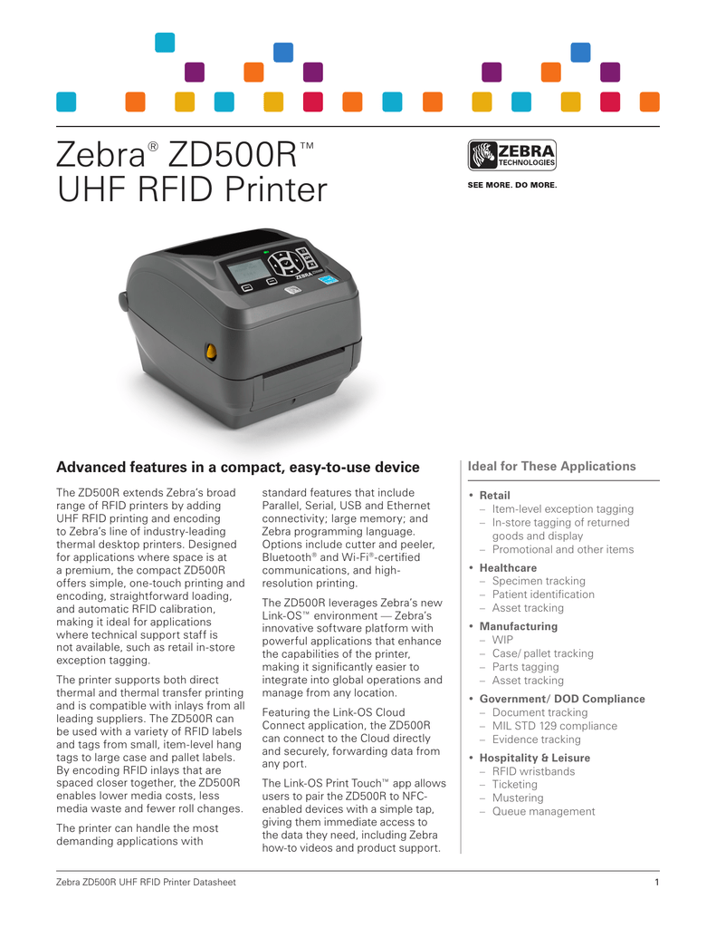 zd500r rfid printers