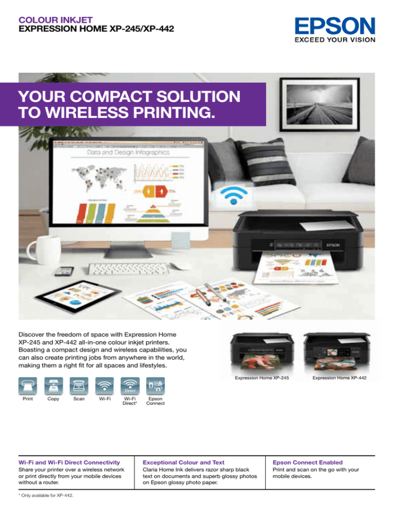 epson xp 245 wireless setup