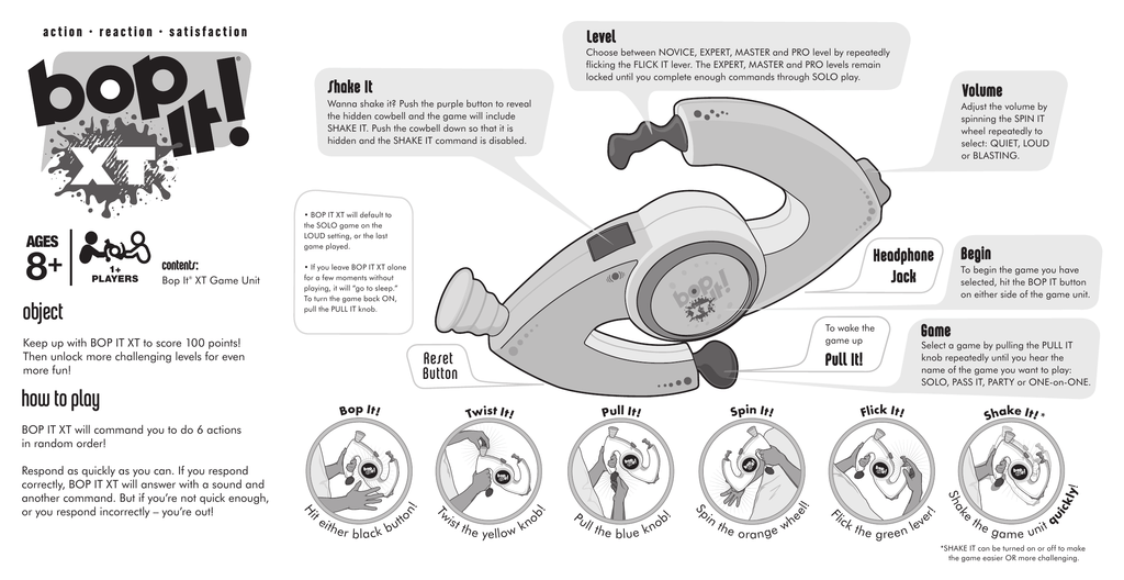 Hasbro Bop It Owner Manual