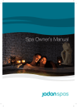 Jadan Spas Spa Owner&rsquo;s Manual