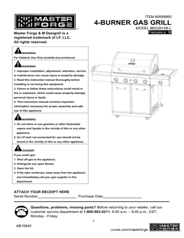 4-BURNER GAS GRILL | Manualzz