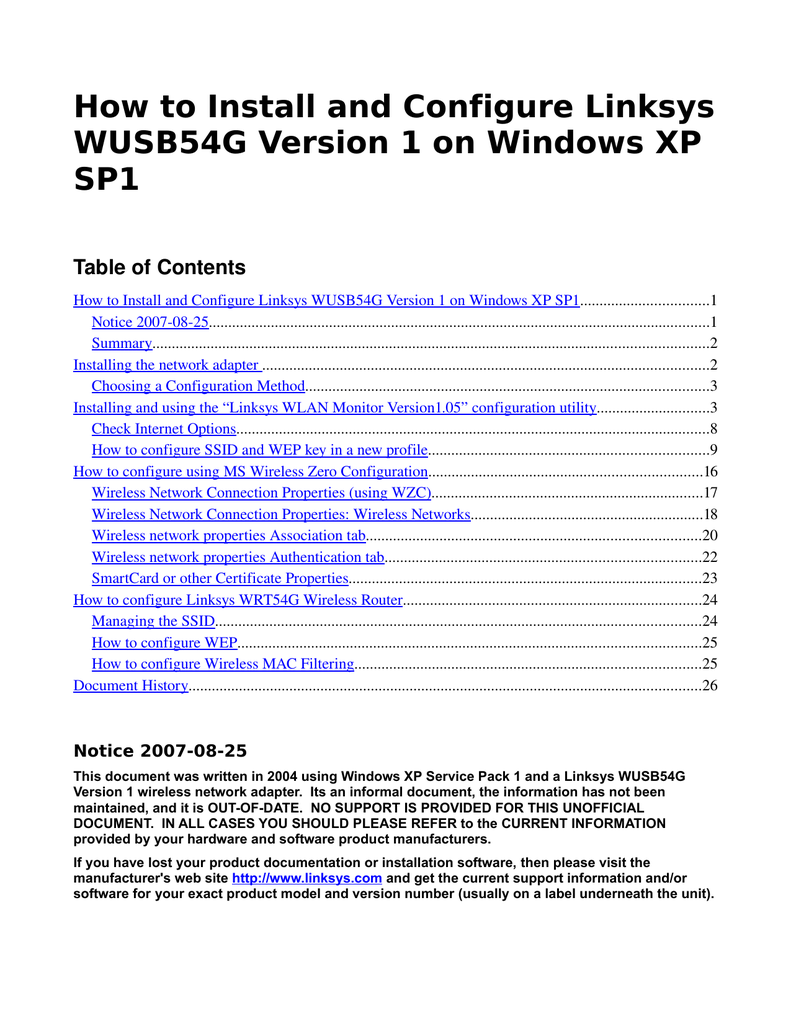 linksys wusb54g driver download windows 10