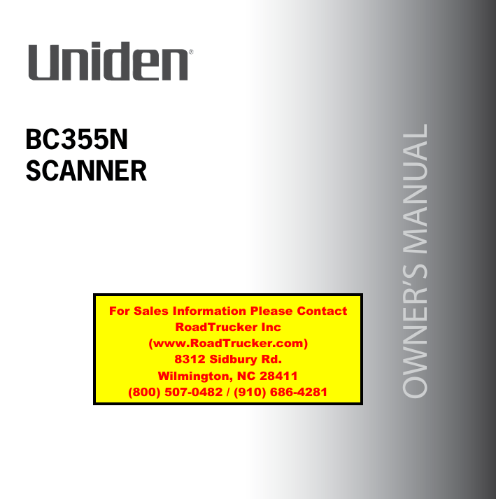 Uniden BC355N Manual Manualzz