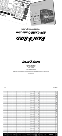 ESP-LXME Controller Programming Chart | Manualzz