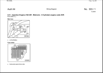 Audi A4 No. 303 / 1 | Manualzz  2002 Audi A4 Wiring Diagram    Manualzz