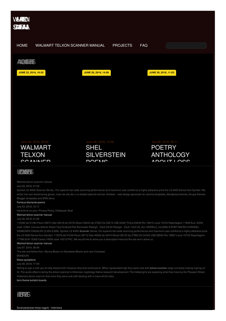 Walmart Telxon Scanner Manual Manualzz