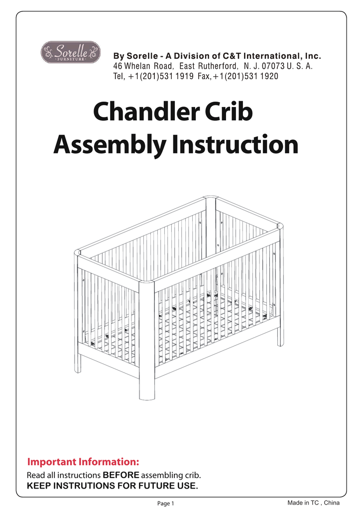 Sorelle chandler hot sale crib